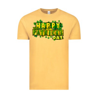 Vintage Mustard Happy St. Patrick's Day Vintage Tee - HowdyJamesFarm