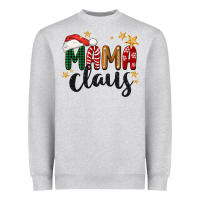 Heather Grey mama Claus Christmas Heavyweight Sweatshirt - BarkalooDesign