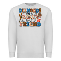 Dove Grey diamonds are a girl's best friend Premium Sweatshirt - AdoDesignShop
