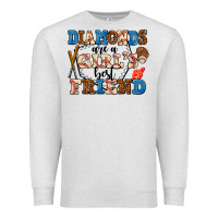 Oatmeal Heather diamonds are a girl's best friend Premium Sweatshirt - AdoDesignShop