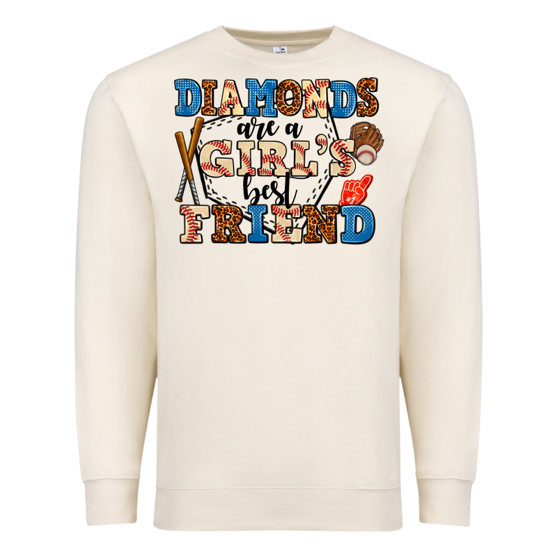 Diamonds Are A Girl's Best Friend Premium Sweatshirt by AdoDesignShop | Teevron