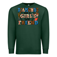 Sports Green diamonds are a girl's best friend Premium Sweatshirt - AdoDesignShop