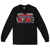 Black American Mama Mother's Day Long Sleeve Tee - FaDigitalArtStudio