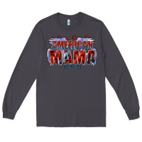 Smoke American Mama Mother's Day Long Sleeve Tee - FaDigitalArtStudio
