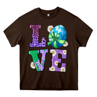 Chocolate Brown easter love egg Heavy Core Tee - RanaPortraitStore
