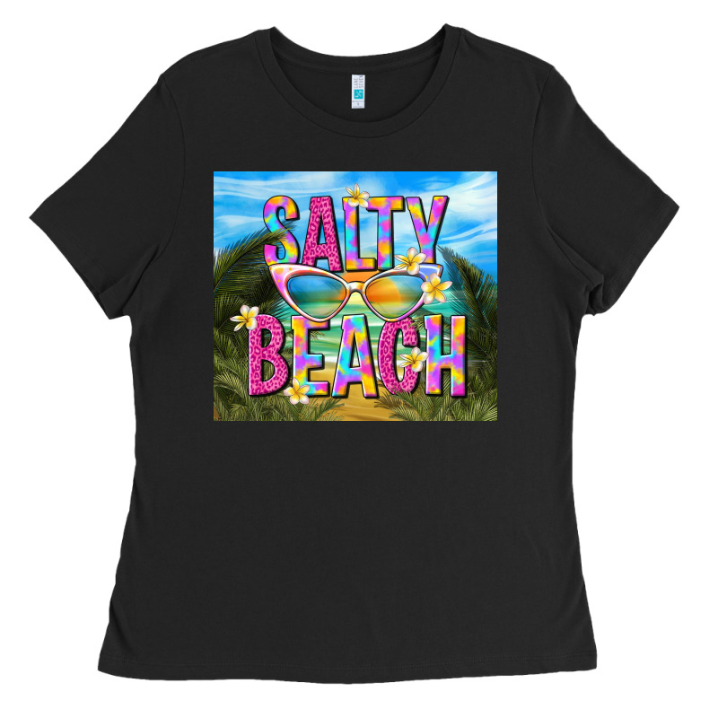 Salty Beach Ladies Tee by TumblerDesignByShophia | Teevron