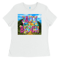 White salty beach Ladies Tee - TumblerDesignByShophia