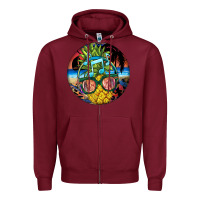Burgundy pineapple relaxing Zipper Hoodie - BarkalooDesign