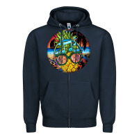 Navy pineapple relaxing Zipper Hoodie - BarkalooDesign