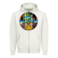 Oatmeal Heather pineapple relaxing Zipper Hoodie - BarkalooDesign