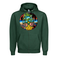 Sports Green pineapple relaxing Zipper Hoodie - BarkalooDesign