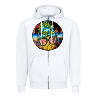 White pineapple relaxing Zipper Hoodie - BarkalooDesign