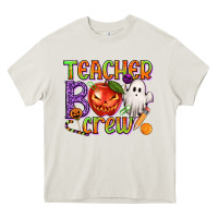 Cream Teacher Boo Crew Heavy Core Tee - texasbilliewilder