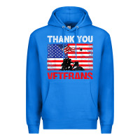 True Royal thank you veterans service patriot veteran day american flag t shirt Premium Hoodie - maiPhamDesign