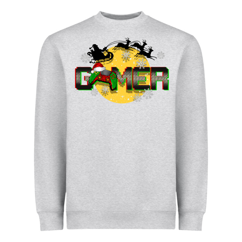 Christmas Gamer Heavyweight Sweatshirt by BarkalooDesign | Teevron