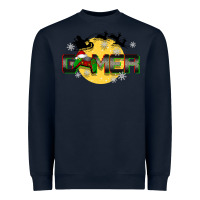 Navy Christmas gamer Heavyweight Sweatshirt - BarkalooDesign