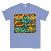 Colony Blue western cross Classic Tee - TumblerDesignByShophia