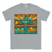 Heather Grey western cross Classic Tee - TumblerDesignByShophia