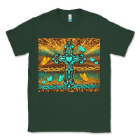 Sports Green western cross Classic Tee - TumblerDesignByShophia
