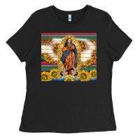 Black our lady of guadalupe Ladies Tee - TumblerDesignByShophia