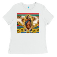 White our lady of guadalupe Ladies Tee - TumblerDesignByShophia