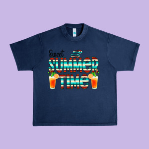 Sweet Summer Time Cocktail Urban Heavy Tee Designed By Cowcowdesign