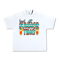 White sweet summer time cocktail Urban Heavy Tee - CowCowDesign