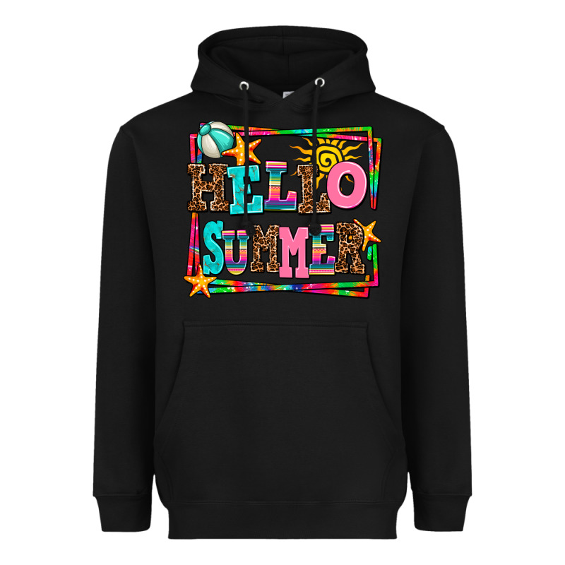 Hello Summer Heavyweight Hoodie by AdoDesignShop | Teevron