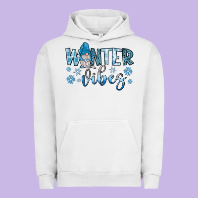 Winter Vibes Gnome Urban Hoodie Designed By Jahusdesignshop
