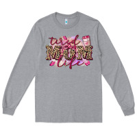Heather Grey Tired mom life Long Sleeve Tee - FaDigitalArtStudio
