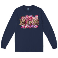 Navy Tired mom life Long Sleeve Tee - FaDigitalArtStudio