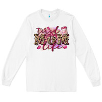 White Tired mom life Long Sleeve Tee - FaDigitalArtStudio