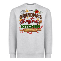 Heather Grey grandma's Christmas kitchen Heavyweight Sweatshirt - BarkalooDesign