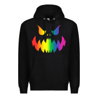 Black halloween gay lesbians pride pumpkin lgbt pride Premium Hoodie - maiPhamDesign