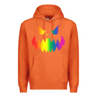 Carrot halloween gay lesbians pride pumpkin lgbt pride Premium Hoodie - maiPhamDesign