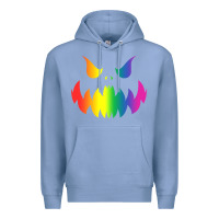Colony Blue halloween gay lesbians pride pumpkin lgbt pride Premium Hoodie - maiPhamDesign