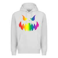 Dove Grey halloween gay lesbians pride pumpkin lgbt pride Premium Hoodie - maiPhamDesign
