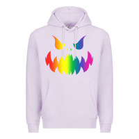 Lilac halloween gay lesbians pride pumpkin lgbt pride Premium Hoodie - maiPhamDesign