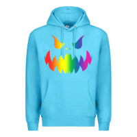Ocean Blue halloween gay lesbians pride pumpkin lgbt pride Premium Hoodie - maiPhamDesign