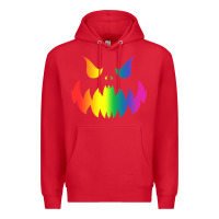Red halloween gay lesbians pride pumpkin lgbt pride Premium Hoodie - maiPhamDesign