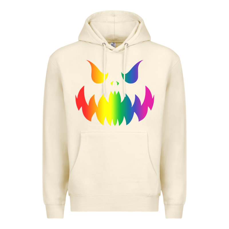 Halloween Gay Lesbians Pride Pumpkin Lgbt Pride Premium Hoodie by maiPhamDesign | Teevron