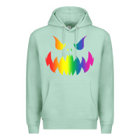 Seafoam halloween gay lesbians pride pumpkin lgbt pride Premium Hoodie - maiPhamDesign