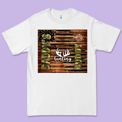Daddy's Hunting Buddy Premium Tee Designed By Tumblerdesignbyshophia