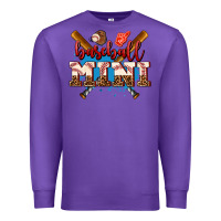 Purple baseball mini Premium Sweatshirt - AdoDesignShop