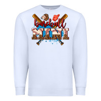 White baseball mini Premium Sweatshirt - AdoDesignShop