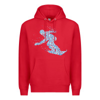 Red ski vacation t  shirt snowboard snowboarder snowboarding t  shirt Premium Hoodie - maiPhamDesign