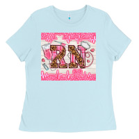 Baby Blue nurse rn Ladies Tee - TumblerDesignByShophia