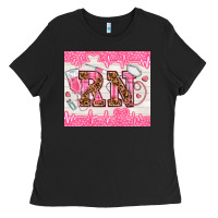 Black nurse rn Ladies Tee - TumblerDesignByShophia