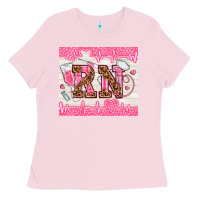 Bubblegum Pink nurse rn Ladies Tee - TumblerDesignByShophia