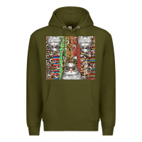 Army Green easter Premium Hoodie - CowhideDigitalArt